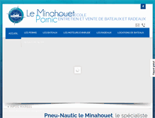 Tablet Screenshot of pneu-nautic-minahouet.com